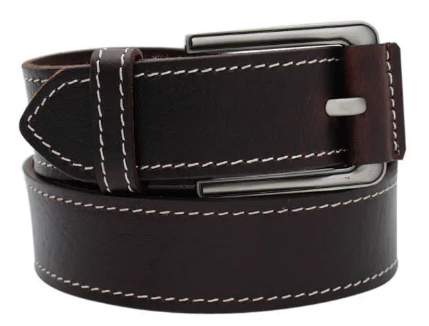 RL Casual Leather Mens Buckle Belt