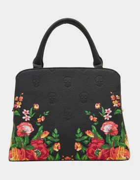 SKULLICIOUS SMALL SATCHEL FLORAL