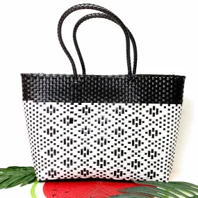 Sonoran Sky Market Tote Bag in Black and White