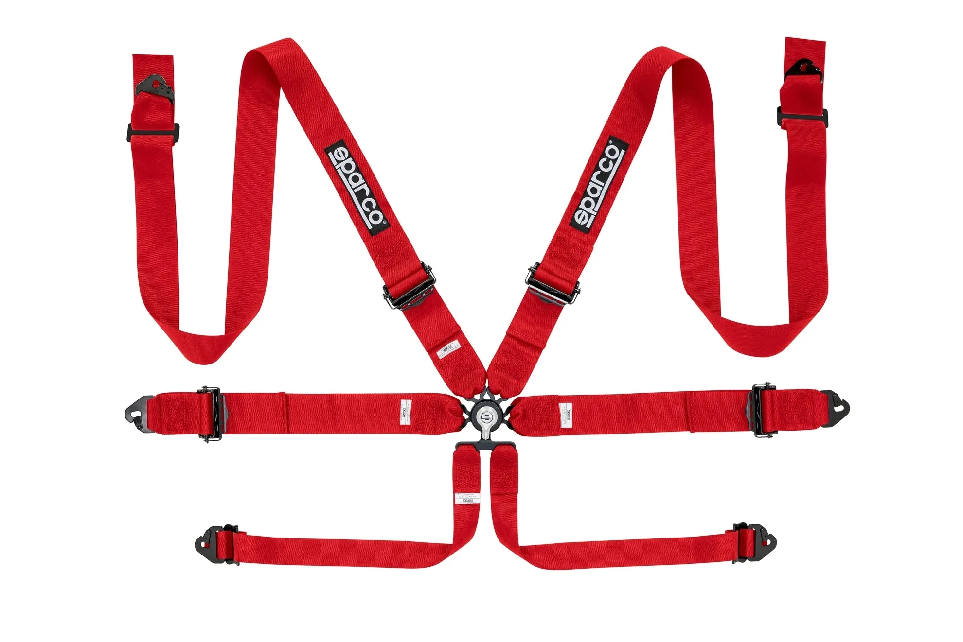 SPARCO Competition Aluminum Harness 3" 6 Points [FIA] Blue / Red / Black