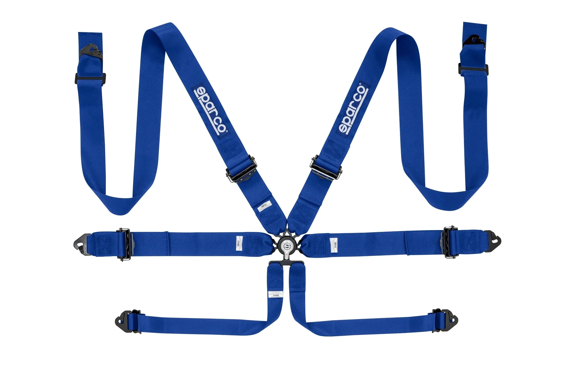 SPARCO Competition Aluminum Harness 3" 6 Points [FIA] Blue / Red / Black