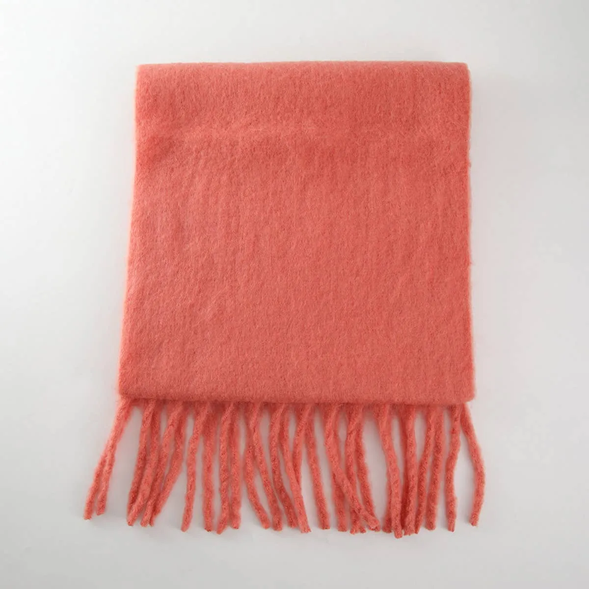 Thick Mohair Scarf - Beige