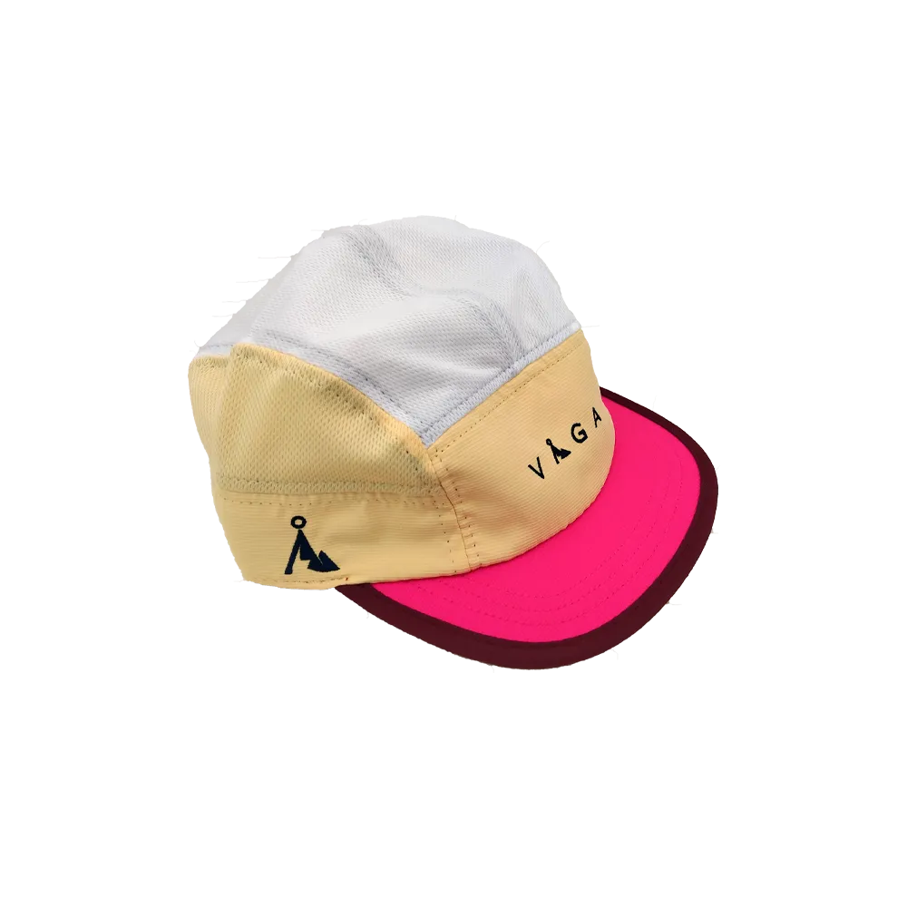 VAGA Club Cap - Poster Pink/Pale Yellow/White/Bordo