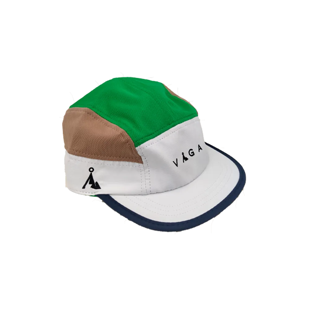 VAGA Club Cap - White/Camel/Lime Green/Navy Blue