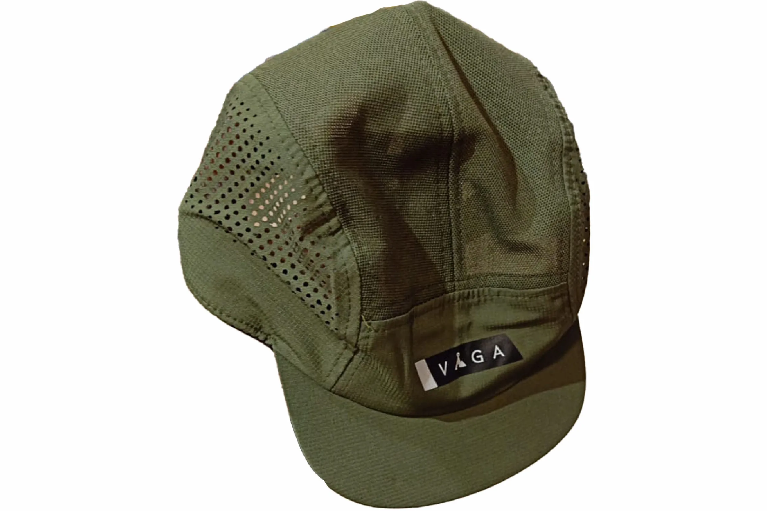 VAGA Feather Cap - Olive Green/Black/Charcoal/White