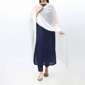 White Chiffon Dupatta PW9790