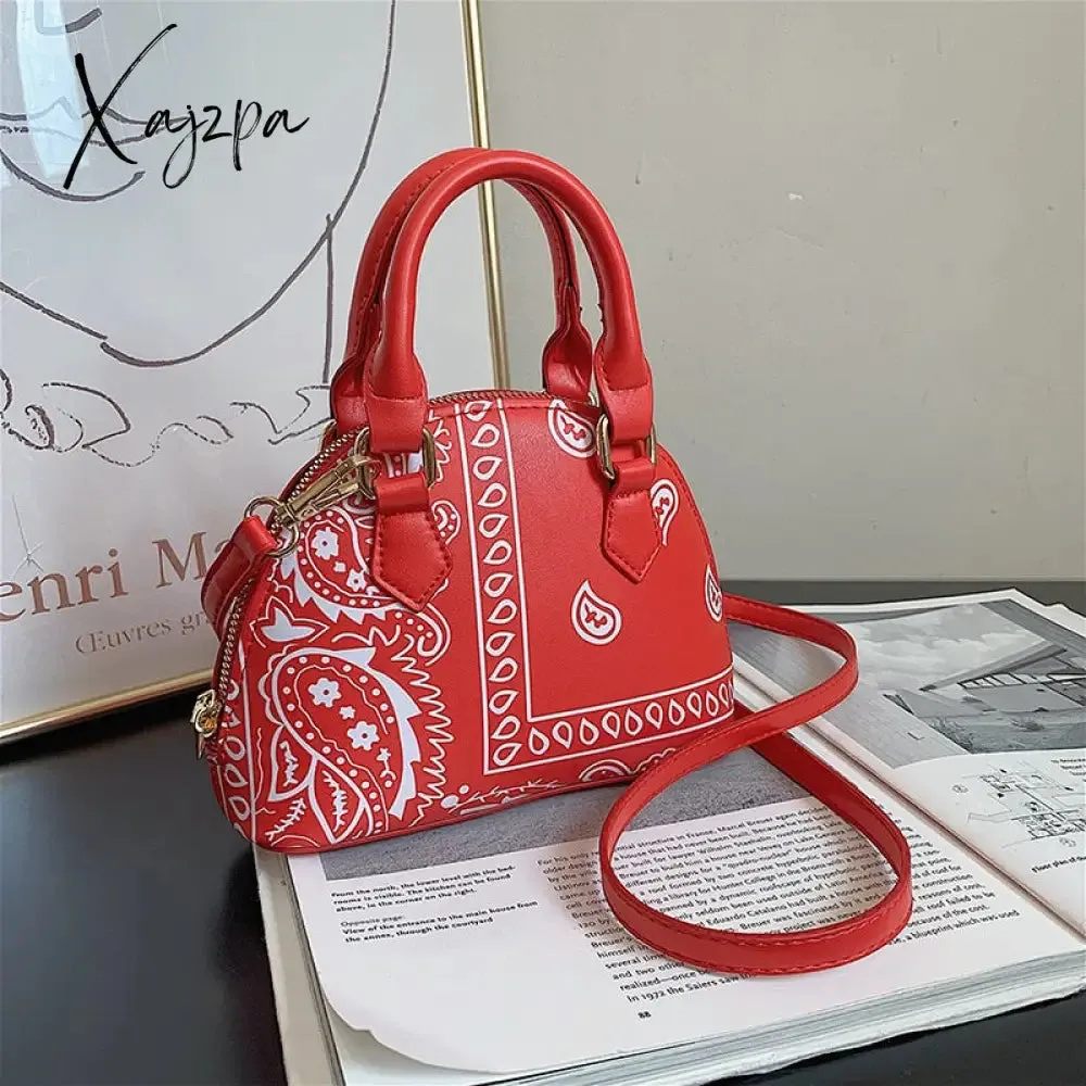 Xajzpa - New Fashion Bandana Crossbody Small Handbags for Women Ladies Cashew Flower Bucket Hats and  Purse Set