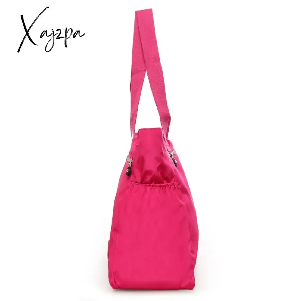 Xajzpa - Waterproof Oxford Duffle Bag Large Capacity Women Travel Bags Shoulder Bag Valise Bolsa De Viagem Women's Handbags Shopping Bags